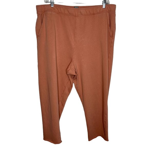 GAP Rust Cropped Sweatpants Women’s XXL Joggers Athleisure Lounge - Picture 1 of 8